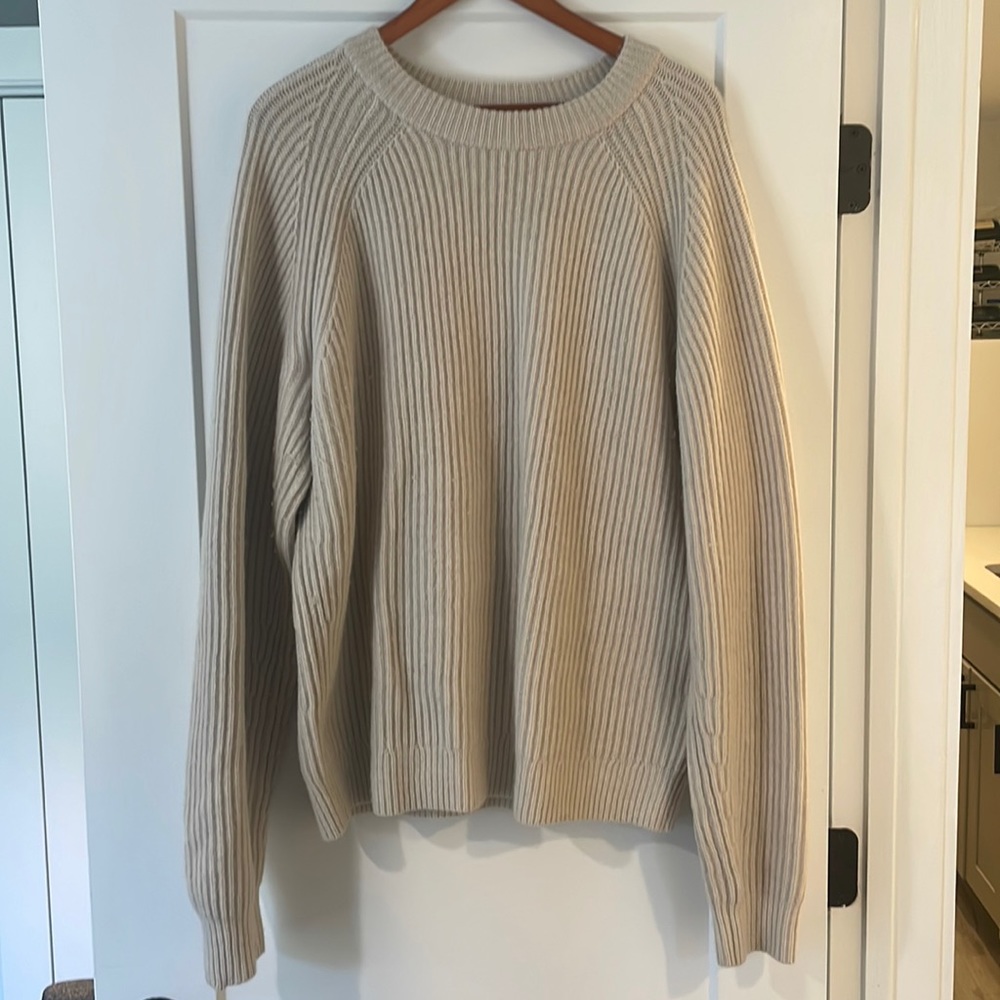 Uniqlo U Wool Blend Sweater | Color: Cream | Size: L